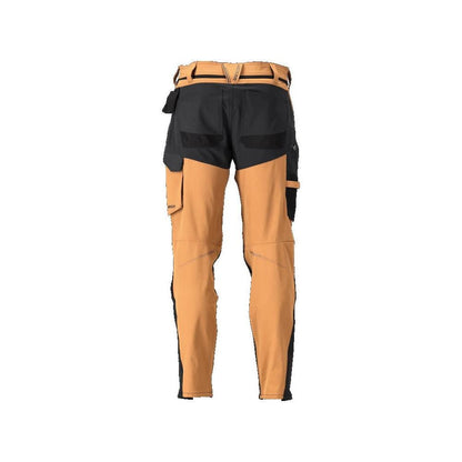 Pantaloni con tasche al ginocchio, pantaloni ULTIMATE STRETCH, colore marrone nocciola/nero