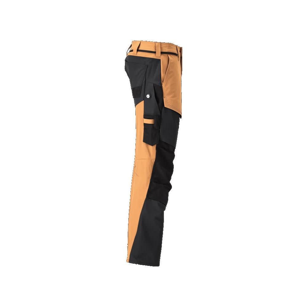 Pantaloni con tasche al ginocchio, pantaloni ULTIMATE STRETCH, colore marrone nocciola/nero