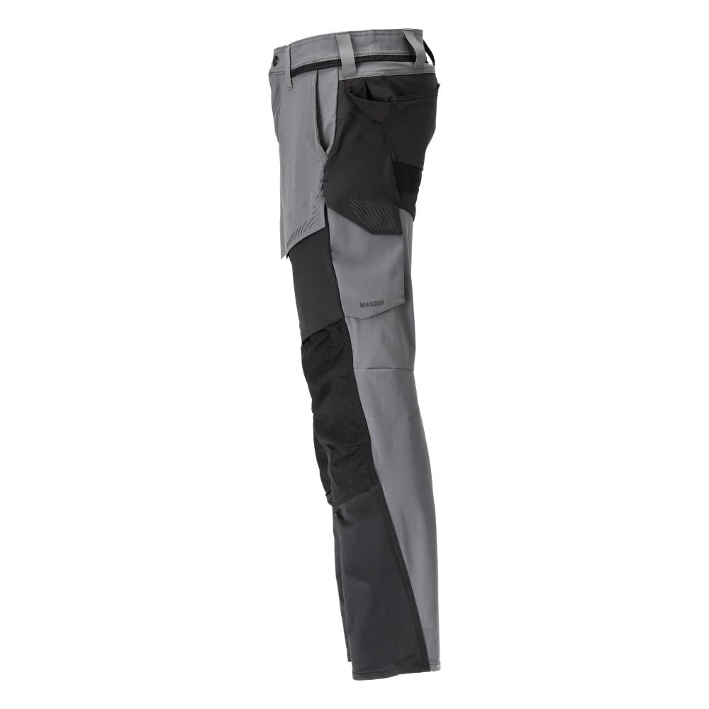 Pantaloni con tasche al ginocchio, pantaloni ULTIMATE STRETCH, grigio antracite/nero