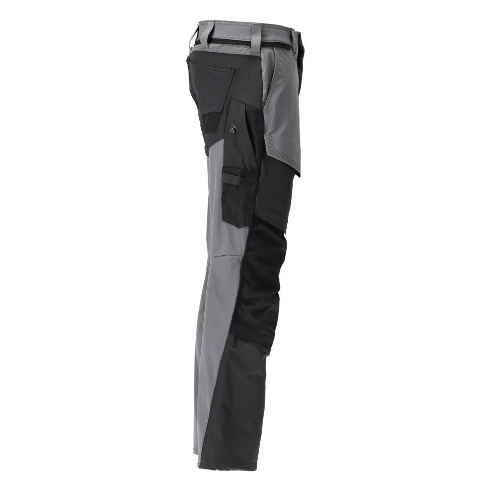 Pantaloni con tasche al ginocchio, pantaloni ULTIMATE STRETCH, grigio antracite/nero
