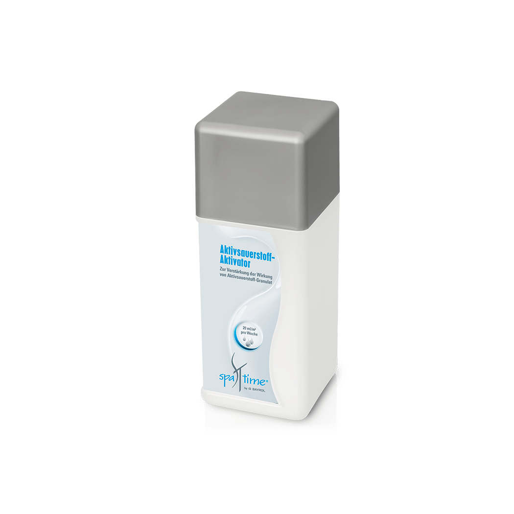 BAYROL SpaTime Attivatore di Ossigeno Attivo 1 L Senza Metalli Pesanti, pH-neutro | Bottiglia (1 l) 