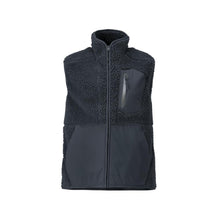 Gilet in pelliccia di fibra con gilet termico con cerniera