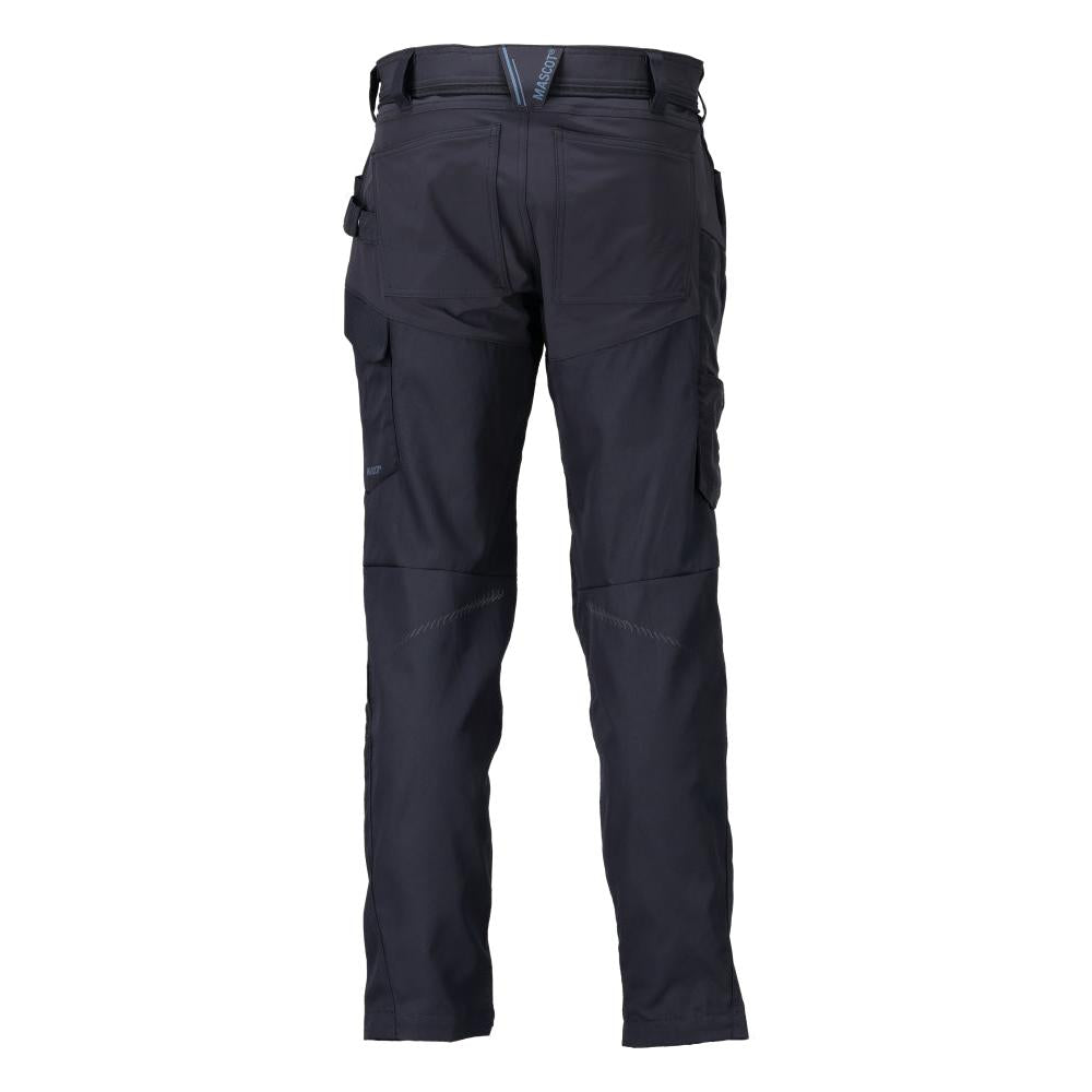 Pantaloni con tasche al ginocchio, nero-blu