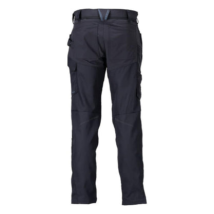 Pantaloni con tasche al ginocchio, nero-blu