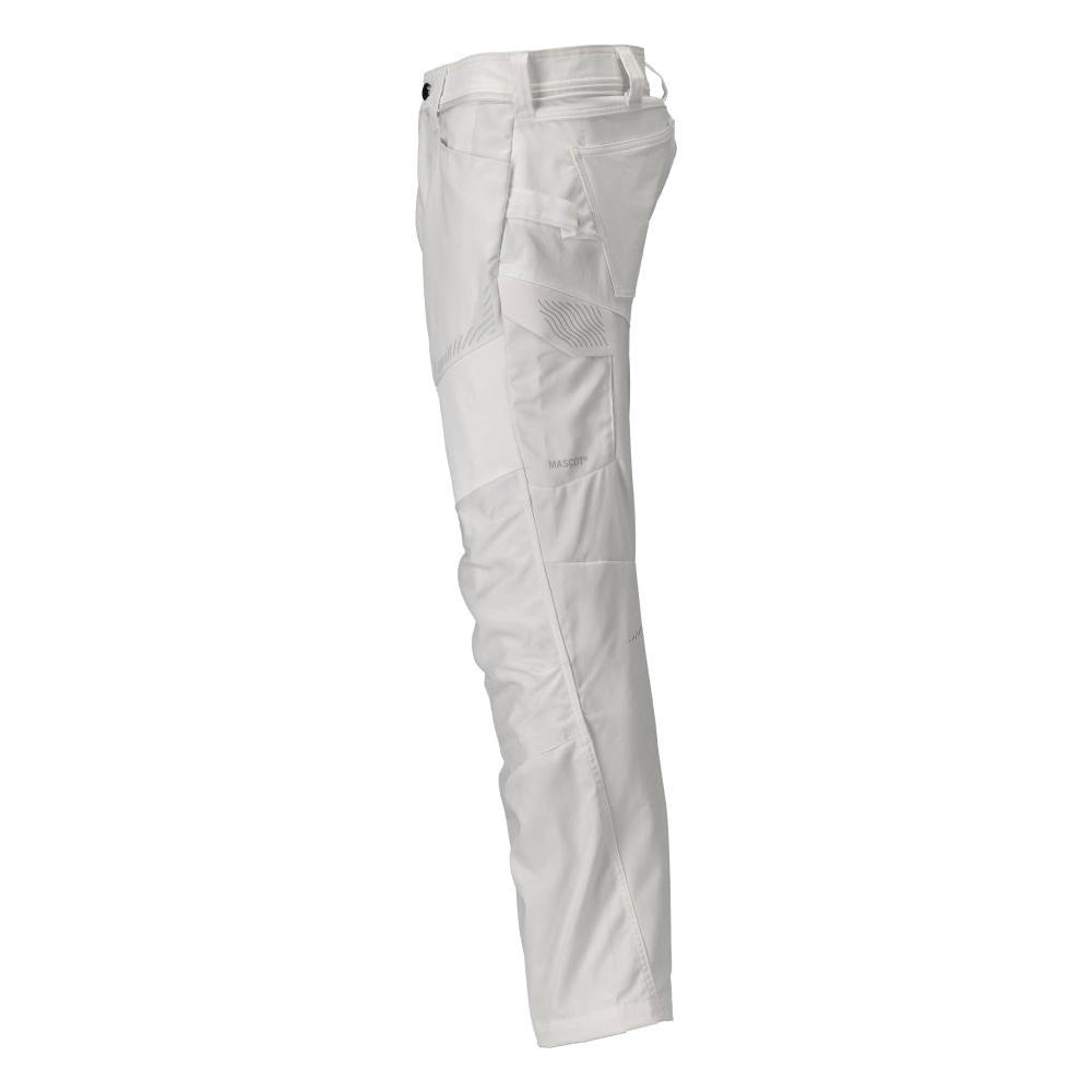 Pantaloni con tasche al ginocchio, colore bianco