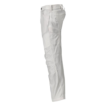 Pantaloni con tasche al ginocchio, colore bianco