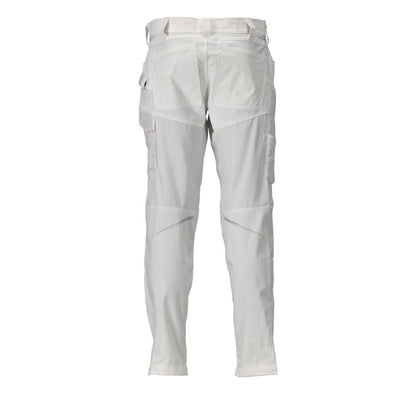 Pantaloni con tasche al ginocchio, colore bianco