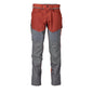 Pantaloni con tasche al ginocchio, colore rosso autunno/grigio antracite
