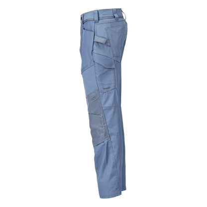 Pantaloni con tasche al ginocchio Pantaloni, colore blu pietra