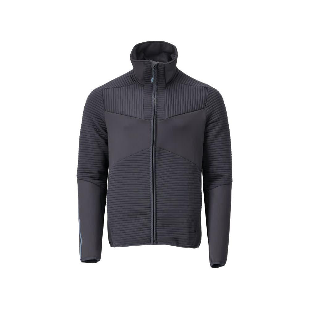 Pullover in pile con giacca in micropile con zip