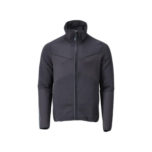 Pullover in pile con giacca in micropile con zip