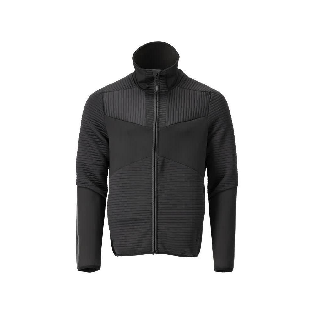 Pullover in pile con giacca in micropile con zip
