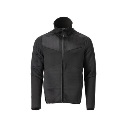 Pullover in pile con giacca in micropile con zip
