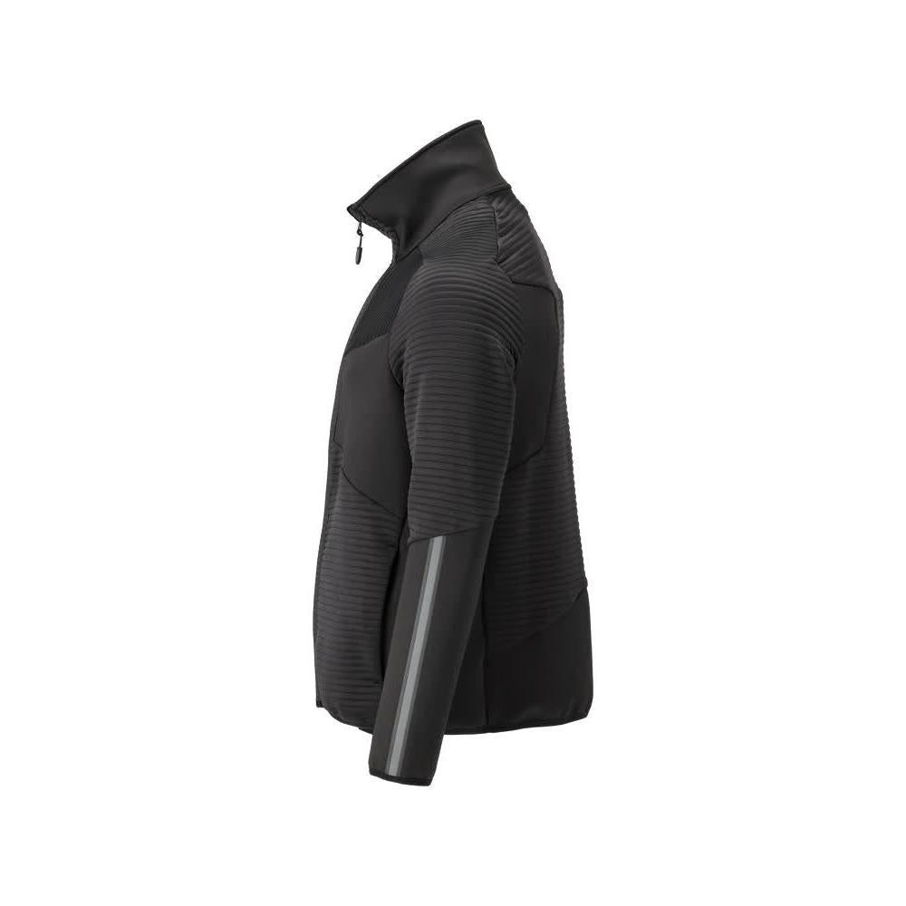 Pullover in pile con giacca in micropile con zip