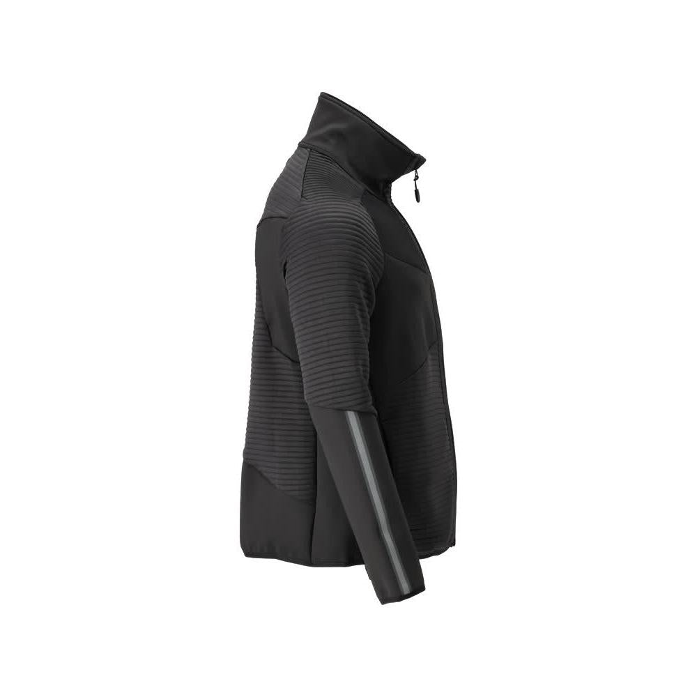 Pullover in pile con giacca in micropile con zip