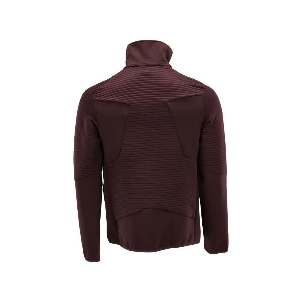 Pullover in pile con giacca in micropile con zip