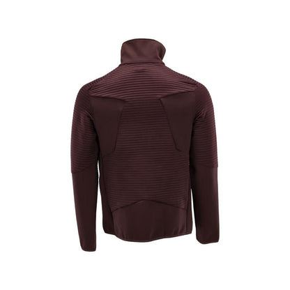 Pullover in pile con giacca in micropile con zip