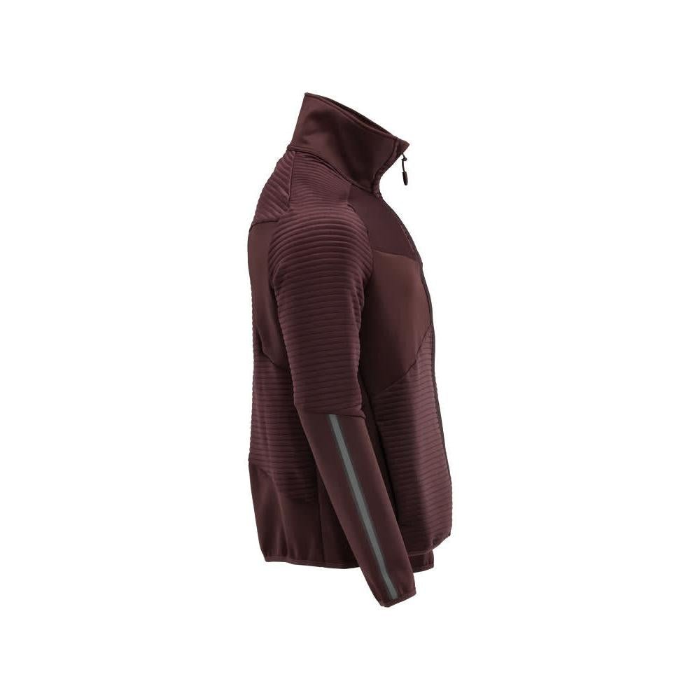Pullover in pile con giacca in micropile con zip