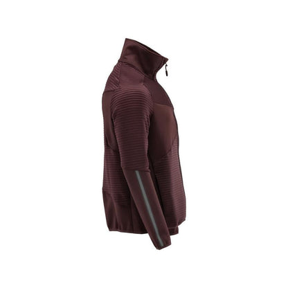 Pullover in pile con giacca in micropile con zip