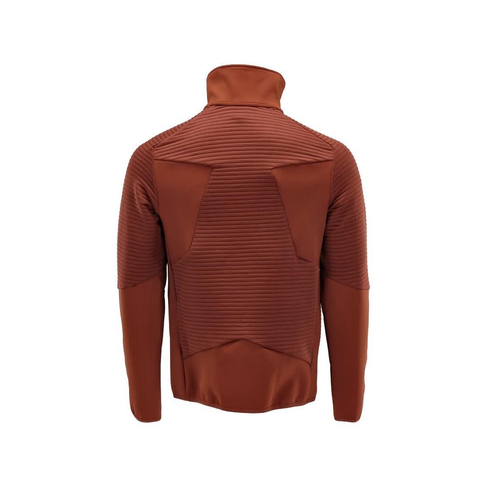 Pullover in pile con giacca in micropile con zip