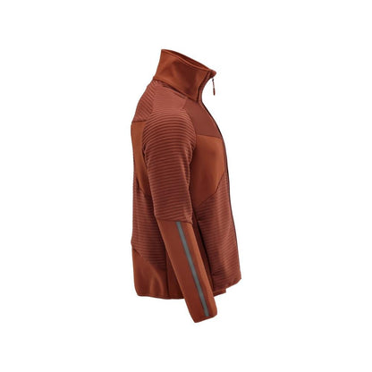 Pullover in pile con giacca in micropile con zip