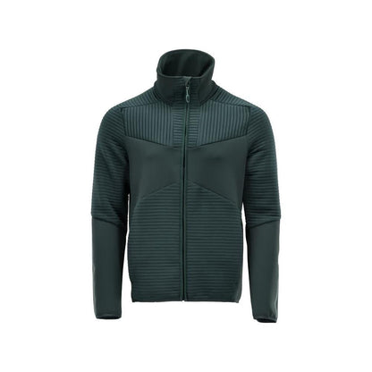Pullover in pile con giacca in micropile con zip