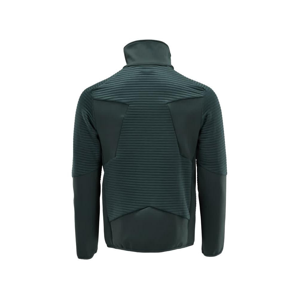 Pullover in pile con giacca in micropile con zip