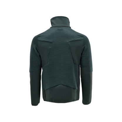 Pullover in pile con giacca in micropile con zip