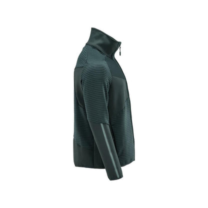 Pullover in pile con giacca in micropile con zip