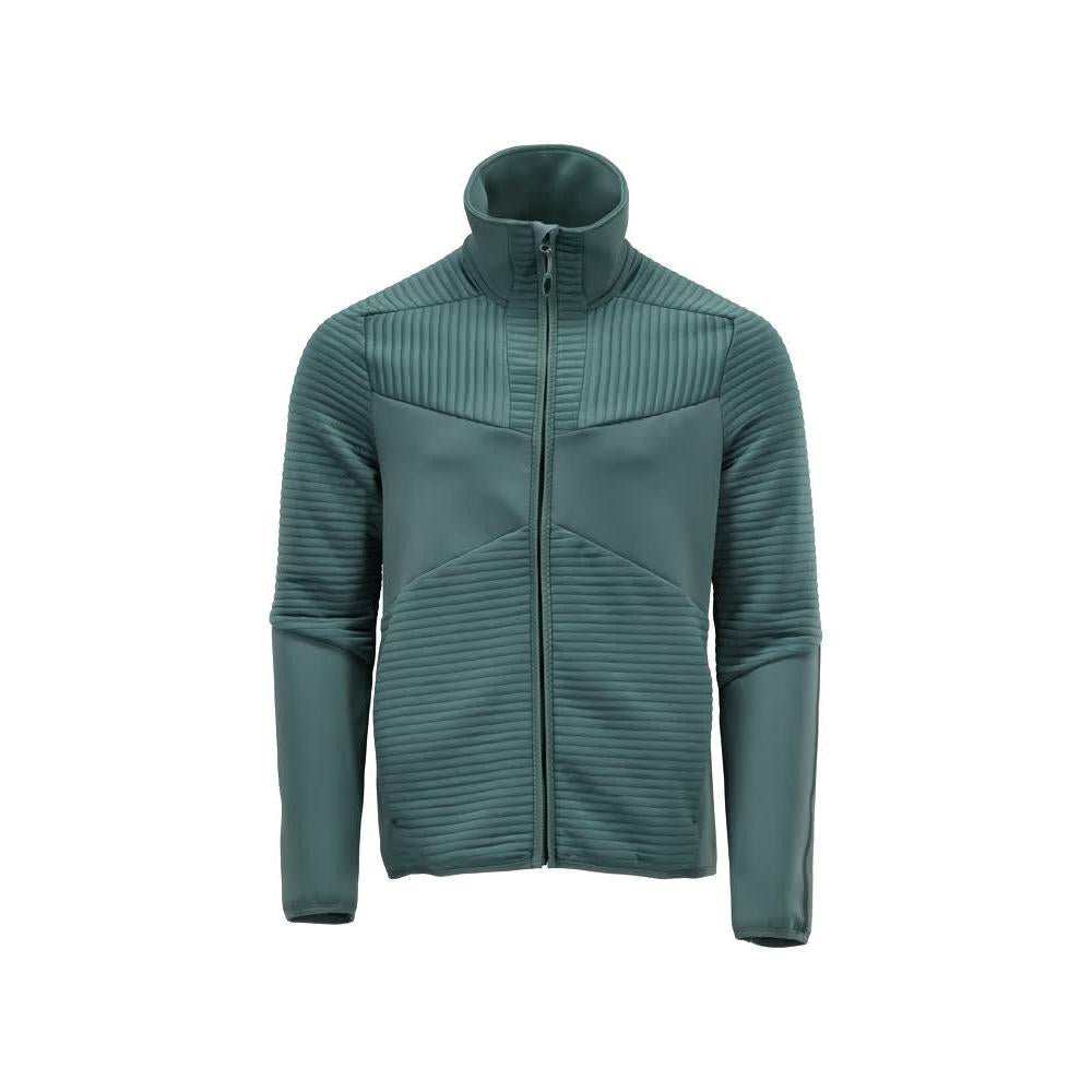 Pullover in pile con giacca in micropile con zip