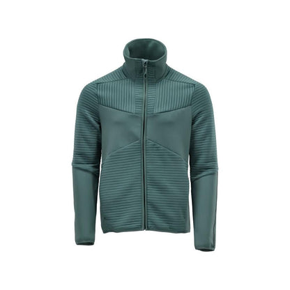 Pullover in pile con giacca in micropile con zip