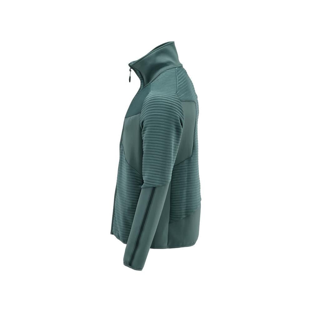 Pullover in pile con giacca in micropile con zip