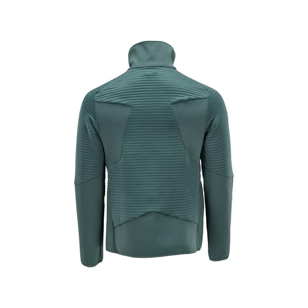 Pullover in pile con giacca in micropile con zip