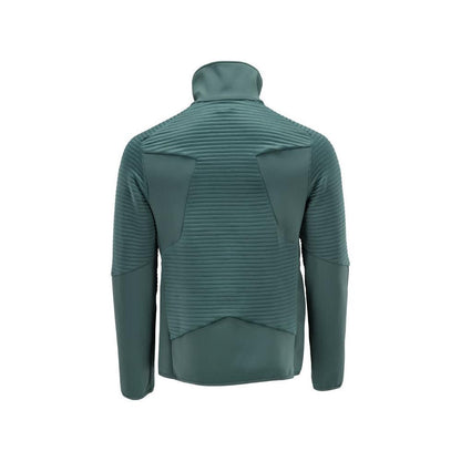 Pullover in pile con giacca in micropile con zip