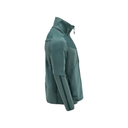 Pullover in pile con giacca in micropile con zip