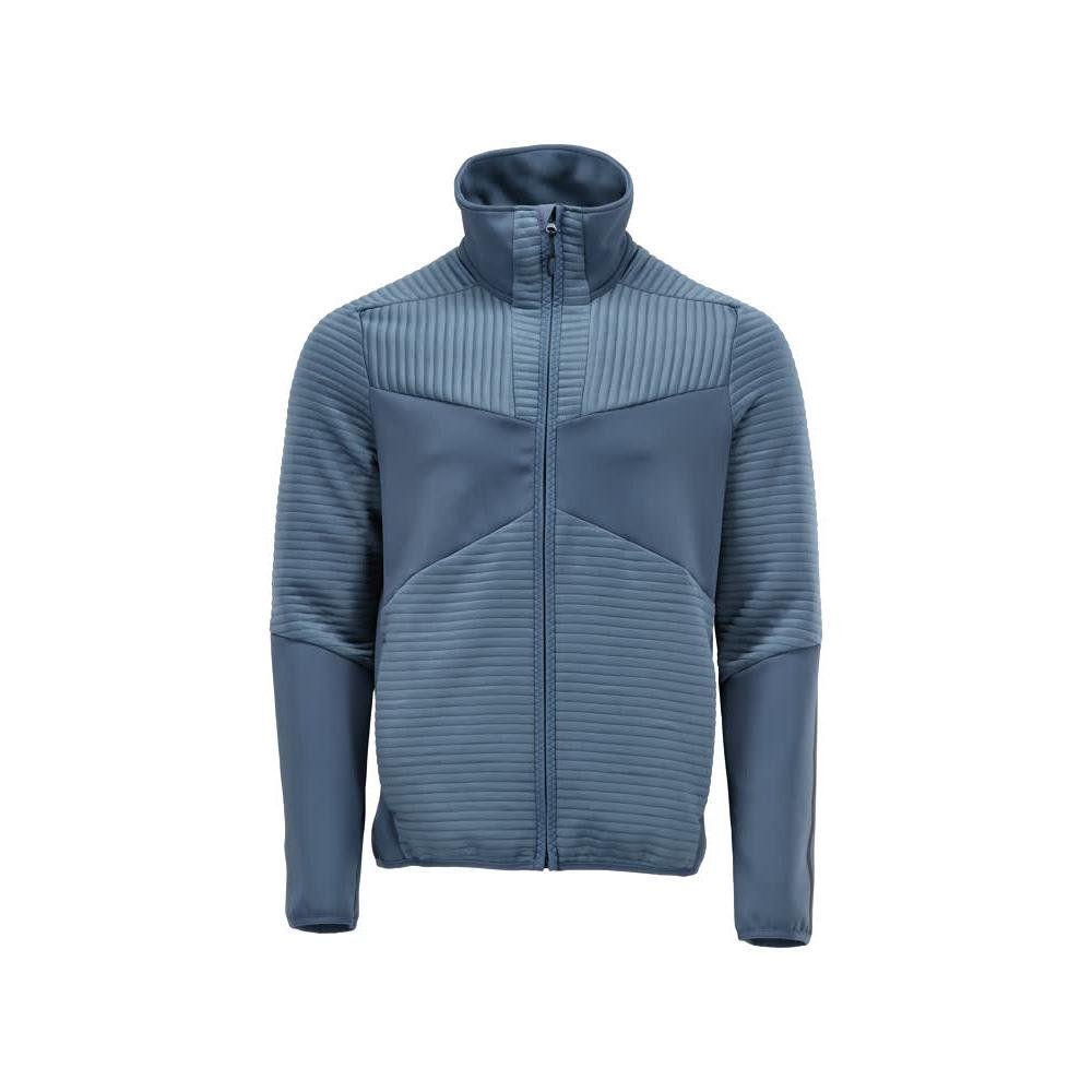 Pullover in pile con giacca in micropile con zip
