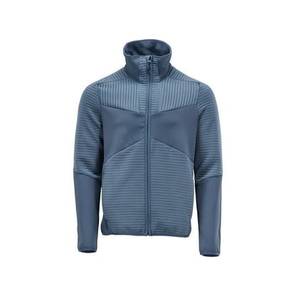 Pullover in pile con giacca in micropile con zip