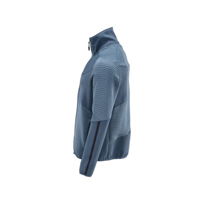 Pullover in pile con giacca in micropile con zip