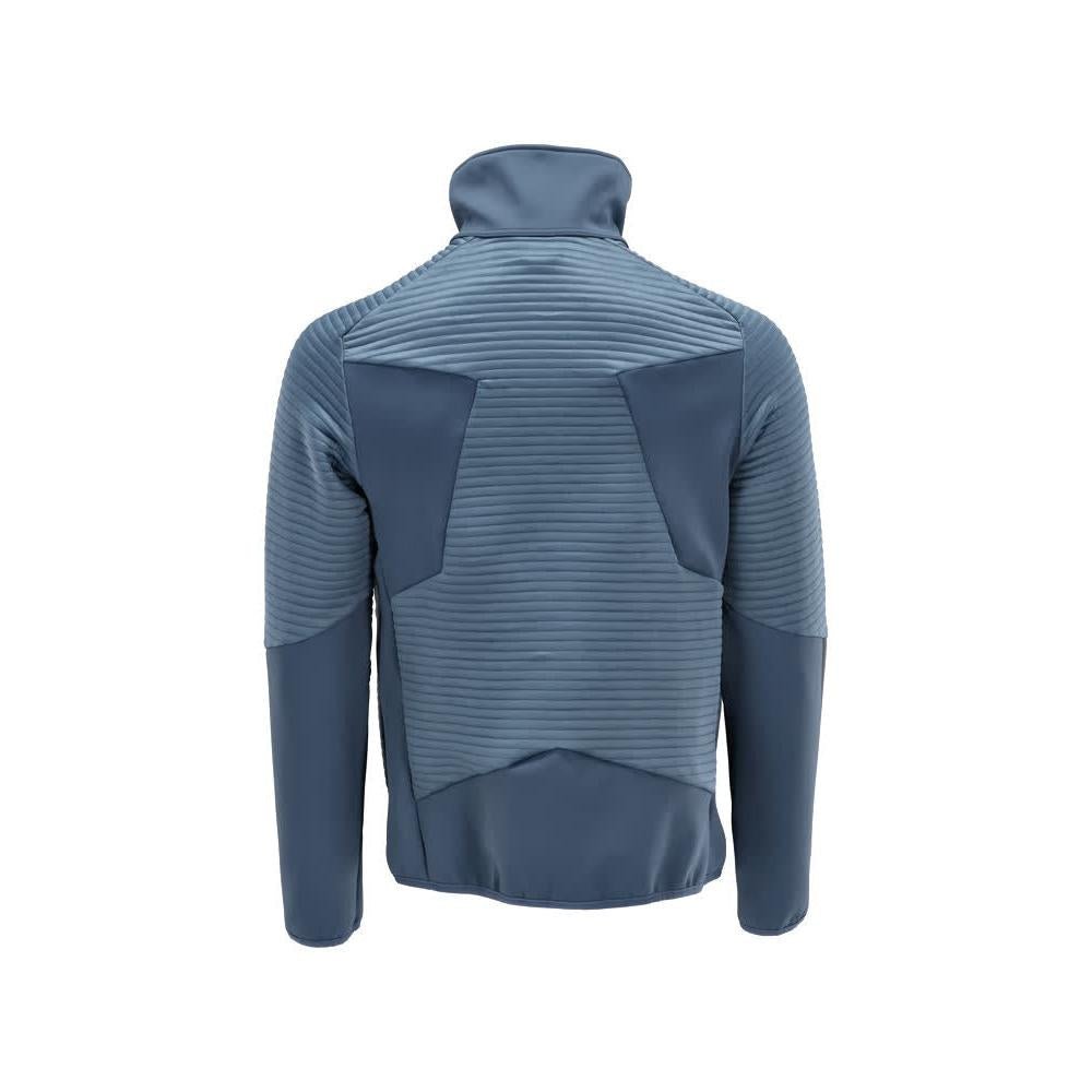 Pullover in pile con giacca in micropile con zip