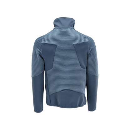 Pullover in pile con giacca in micropile con zip
