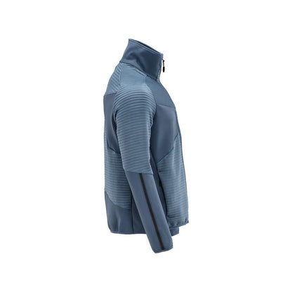 Pullover in pile con giacca in micropile con zip
