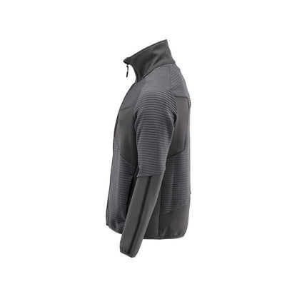 Pullover in pile con giacca in micropile con zip