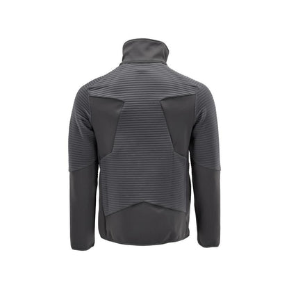 Pullover in pile con giacca in micropile con zip