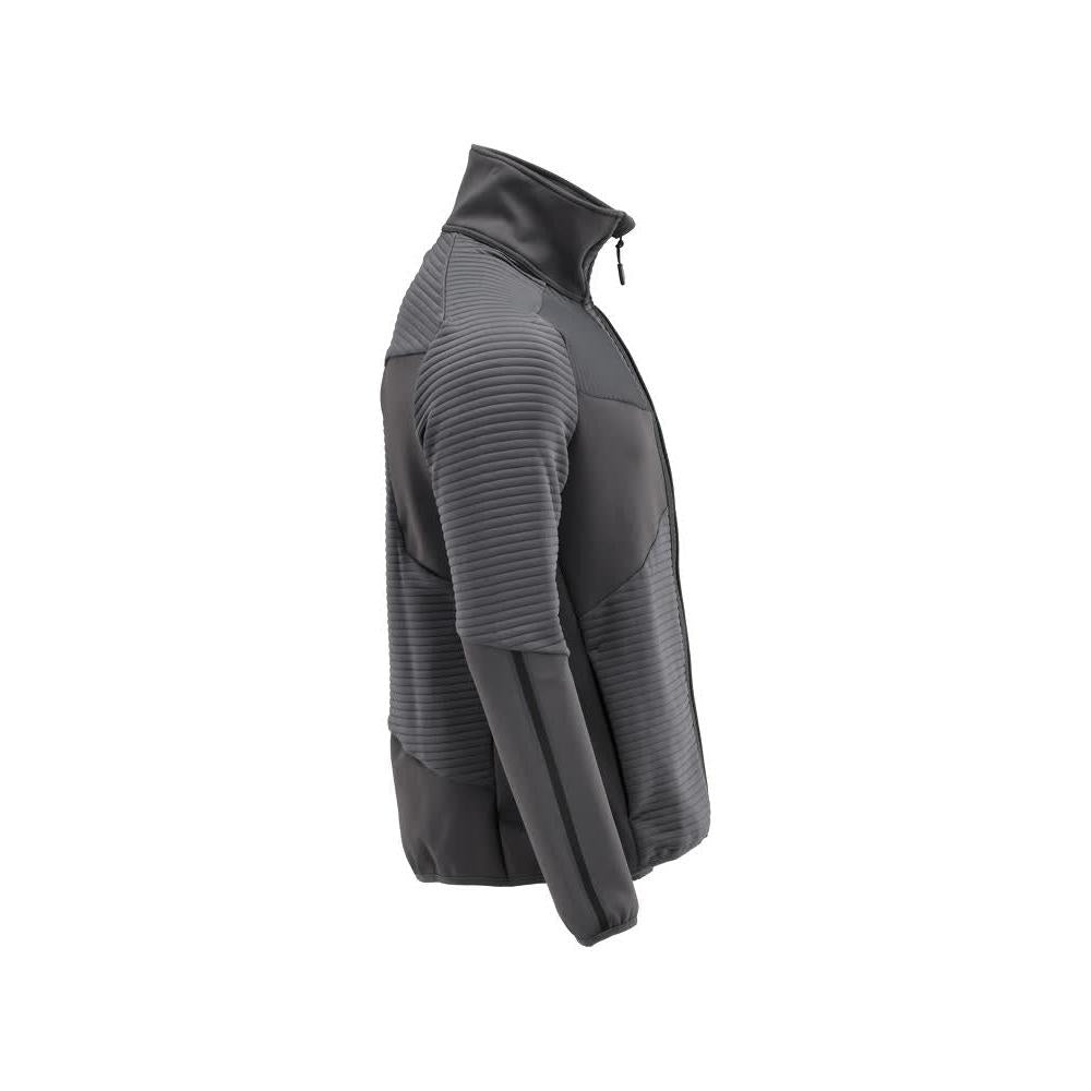 Pullover in pile con giacca in micropile con zip