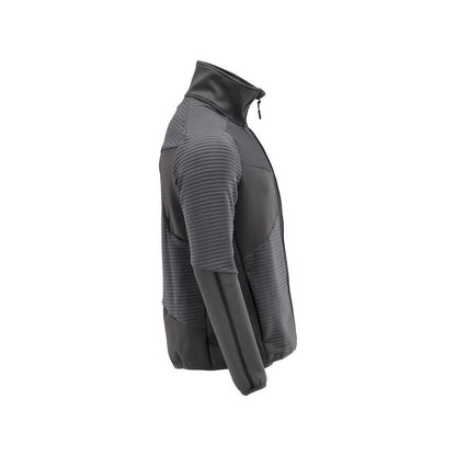 Pullover in pile con giacca in micropile con zip