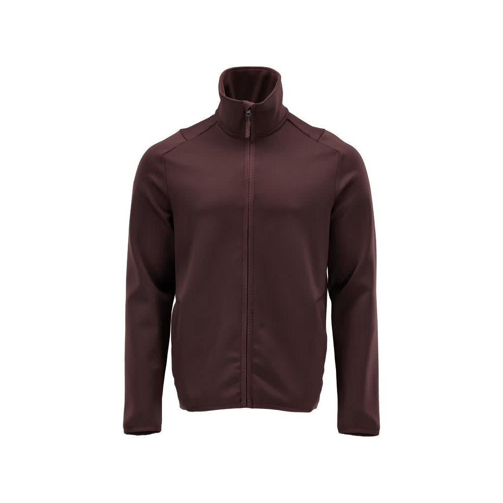 Pullover in pile con giacca in micropile con zip