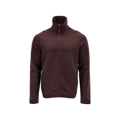 Pullover in pile con giacca in micropile con zip