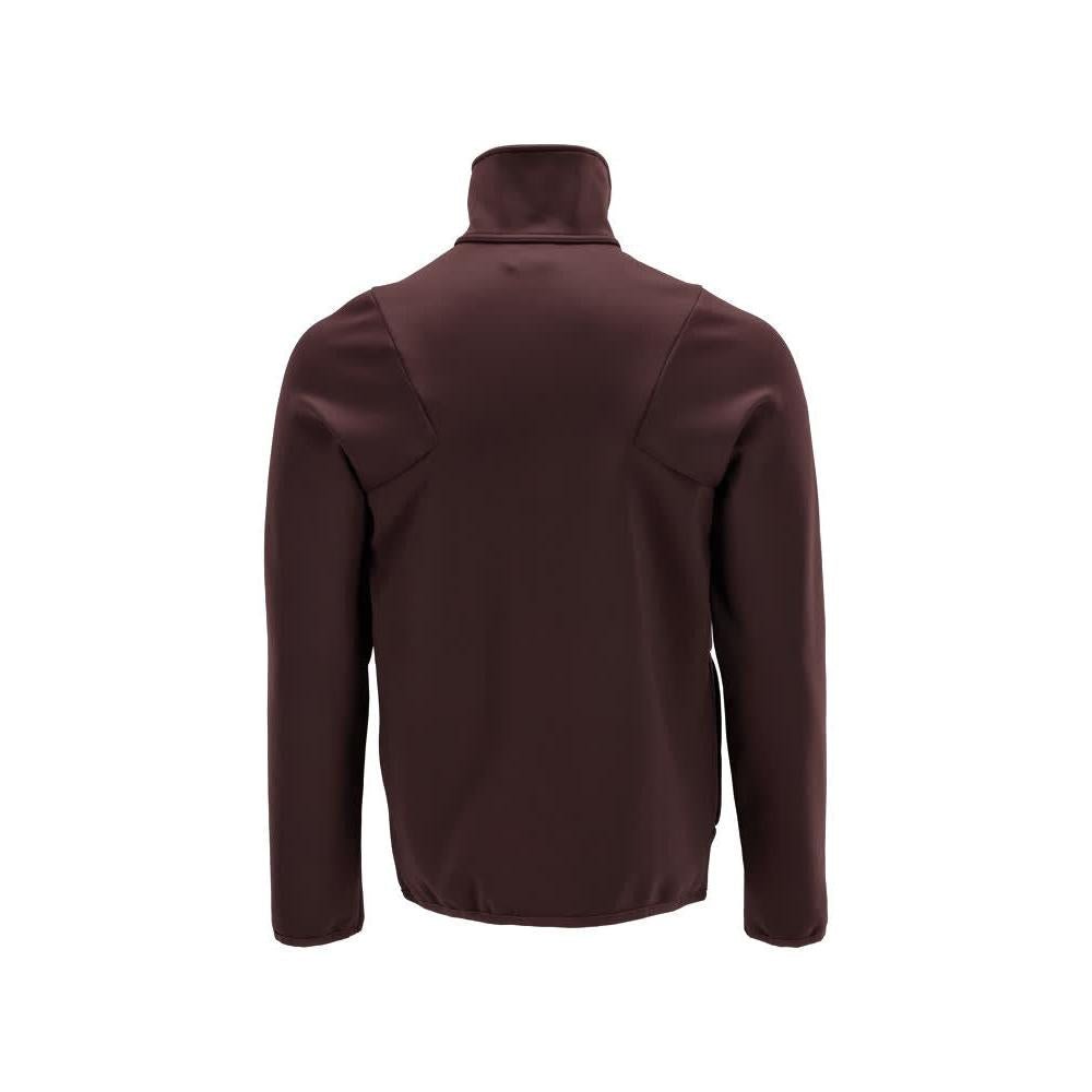Pullover in pile con giacca in micropile con zip