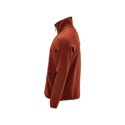Pullover in pile con giacca in micropile con zip