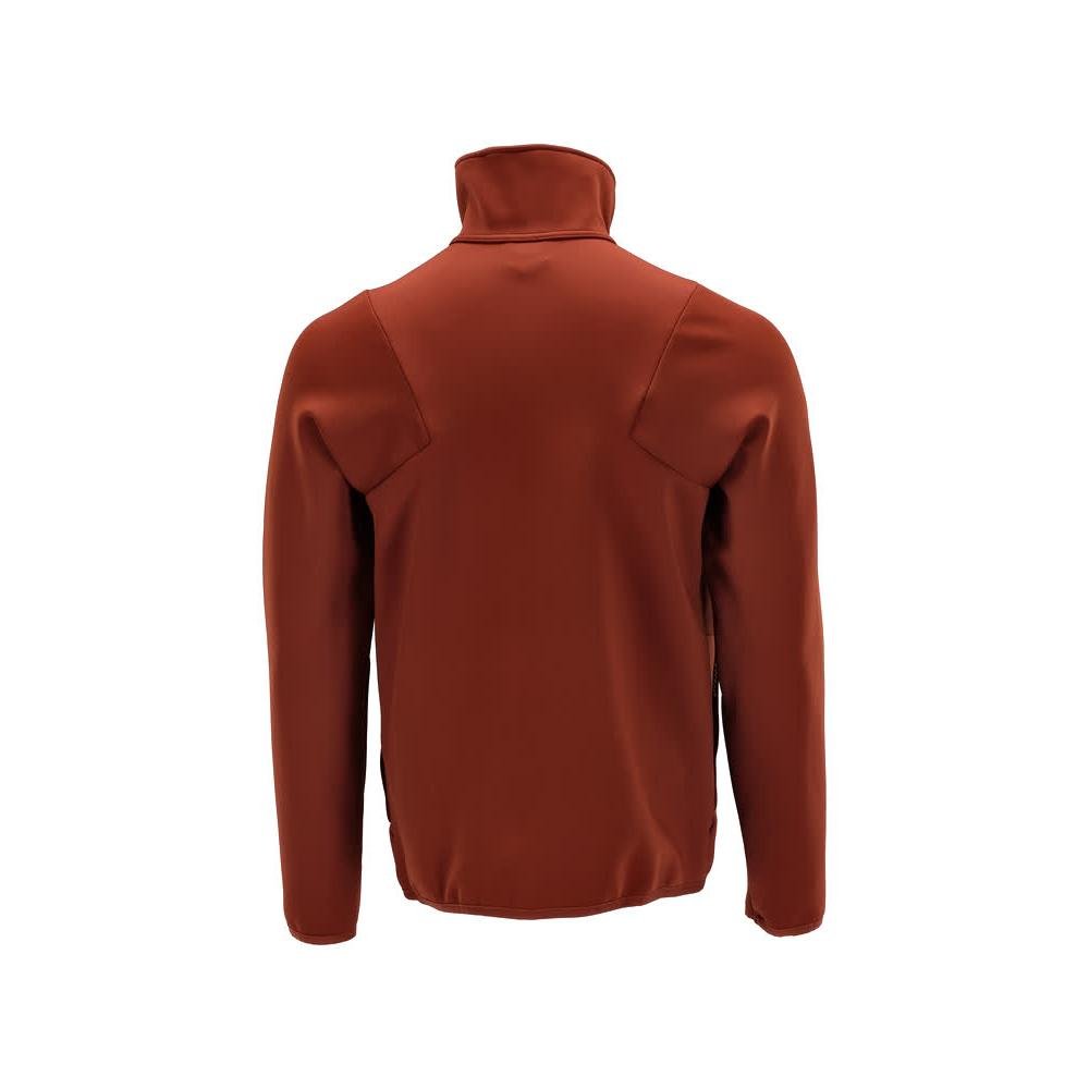 Pullover in pile con giacca in micropile con zip